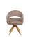 Scaun de dining pivotant Dover, maro/stejar natural - wariant 1
