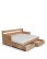 Divan extensibil cu 2 sertare Duo C, lemn masiv (90-180 cm) - wariant 3