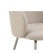 Scaun de dining Eleanor bej, picioare gri - wariant 3