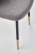Krzesło do jadalni K379, welwet, szare - wariant 3
