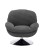 Fotel Obrotowy Brigitte Brego - Ciemy Szary - wariant 1