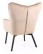 Fotel Carmen Velvet Beżowy - wariant 2
