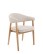 Scaun de dining Gabi, bej/stejar natural - wariant 2