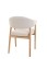 Scaun de dining Gabi, bej/stejar natural - wariant 3