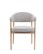 Scaun de dining Gabi, gri/stejar natural - wariant 1