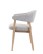 Scaun de dining Gabi, gri/stejar natural - wariant 2