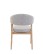 Scaun de dining Gabi, gri/stejar natural - wariant 3