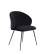 Krzesło do jadalni Ganta Black, czarny welwet - wariant 3
