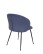 Krzesło do jadalni Ganta Black, niebieskie - wariant 2