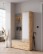 Szafa z siedziskiem do przedpokoju 115 cm garderoba Tejo II dąb wotan (TEJ013W+TEJ244) - wariant 3