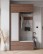 Šatní skříň se sedákem do předsíně 115 cm Tejo ořech Villa - wariant 2