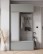 Szafa z siedziskiem do przedpokoju 115 cm garderoba Tejo szary pallad (TEJ009M+TEJ244) - wariant 1