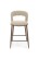 Barová židle H114, béžová, hnědé nohy - wariant 2