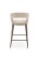 Barová židle H114, béžová, hnědé nohy - wariant 3