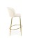 Barová židle H116, krémová, zlatý rám - wariant 1