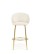 Barová židle H116, krémová, zlatý rám - wariant 3