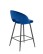 Barová židle H96, námořnicky modrý samet - wariant 1