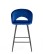 Barová židle H96, námořnicky modrý samet - wariant 2