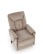 Fotel Horton z funkcją elektrycznego rozkładania i pionizacji, beżowy welwet - wariant 1