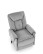 Fotel Horton z funkcją elektrycznego rozkładania i pionizacji, szary welwet - wariant 1