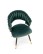Krzesło K551 zielone, tapicerowane velvet, nowoczesny design - wariant 1