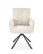 Krzesło z funkcją obracania K572 kremowe, nowoczesne - wariant 2