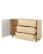 Mała komoda z szufladami Lomo E 130 cm 1D3S dąb Vicenza - wariant 2