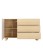 Mała komoda z szufladami Lomo E 130 cm 1D3S dąb Vicenza - wariant 3