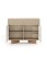 Comodă cu 2 uși, 2 sertare și iluminare LED Semi, cappuccino/bolivar natural (104 cm) - wariant 3