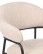 Krzesło do jadalni z podłokietnikami Bianca, beżowe - wariant 2