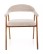 Scaun de dining Lagos, bej/stejar natural - wariant 1