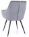 Stolička Lilia Velvet Sivá - wariant 1