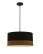 Lampa wisząca Porto z abażurem czarna (31-17598) - wariant 1