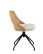Scaun de dining pivotant Lucy, bej - wariant 1