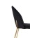 Krzesło do jadalni Molly Gold, czarny welwet (108-77) - wariant 2