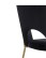 Krzesło do jadalni Molly Gold, czarny welwet (108-77) - wariant 3