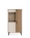 Vitrină joasă Aurena Au3, cașmir/nuc regal (88 cm) - wariant 2