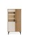 Vitrină joasă Aurena Au3, cașmir/nuc regal (88 cm) - wariant 3