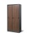 Szafa metalowa z drzwiami przesuwnymi KUBA: antracytowa/orzech 90x185 cm (1384) - wariant 1
