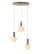 Lampa potrójna wisząca białe kule Testa (33-50908) - wariant 1