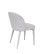 Krzesło do jadalni Serena, szare, tapicerowane - wariant 1