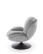 Fotel wypoczynkowy Shell szary, obrotowy 360°, nowoczesny design - wariant 1