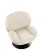 Fotel wypoczynkowy Shell kremowy, obrotowy 360°, nowoczesny design - wariant 2