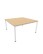 Konferenčný stôl Easy Space 140×140 cm - wariant 1