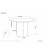 Masă de dining rotundă Rosalia, gri (120 cm) - wariant 1