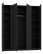 Szafa 4-drzwiowa Kaja BL/BL 4F Czarny - wariant 2