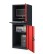 Dulap-stație pentru calculator Steve antracit-roșu - wariant 1