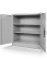 Metalowa szafa z półkami BEATA: szara (41) - wariant 1
