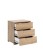 Szafka nocna z szufladami dąb artisan Teddy (TD-53-OA) - wariant 1