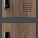 Kovová šatníková skriňa so skrinkami Karol: antracitová/orech Eco Design - wariant 3